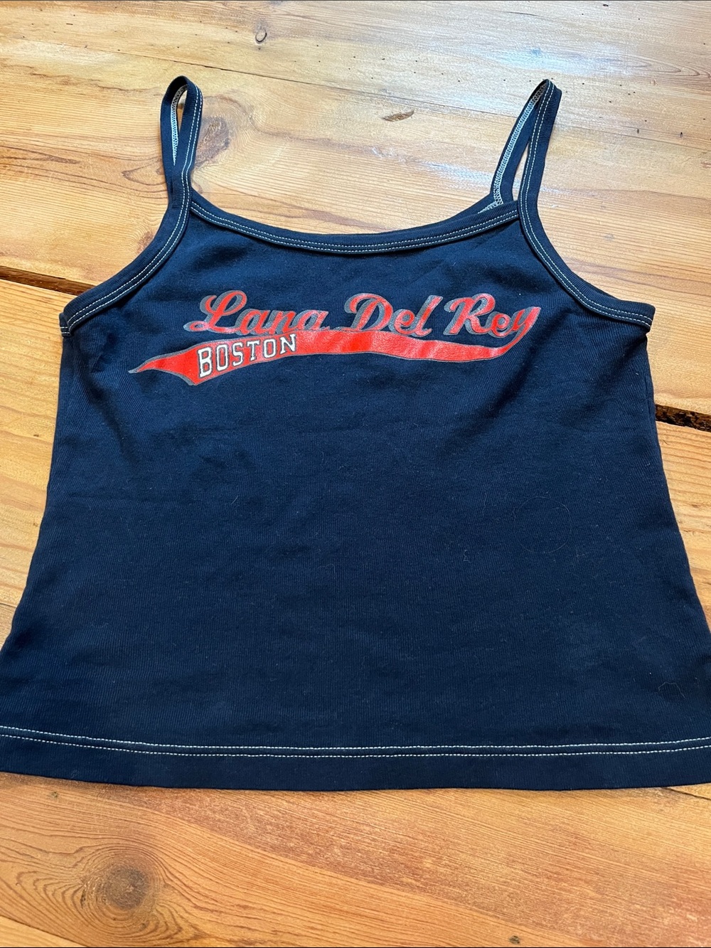 LANA DEL REY S Navy Blue Concert Boston Massachusetts Tank Top